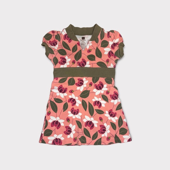 Tea Collection Pink Floral Dress - Picture 1 of 3